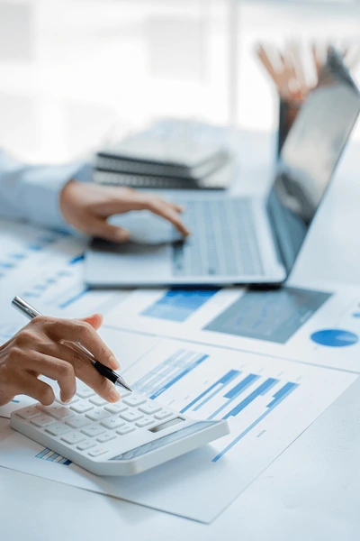 finance-conceptclose-businessman-hold-graph-600nw-2161767651